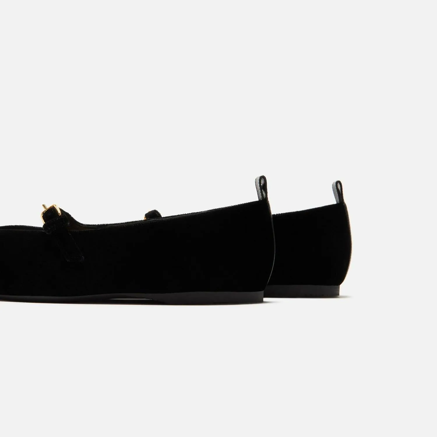 JW Anderson Velvet Ballerina Black Brown JANW43033A-20080-001 Slide Sandal