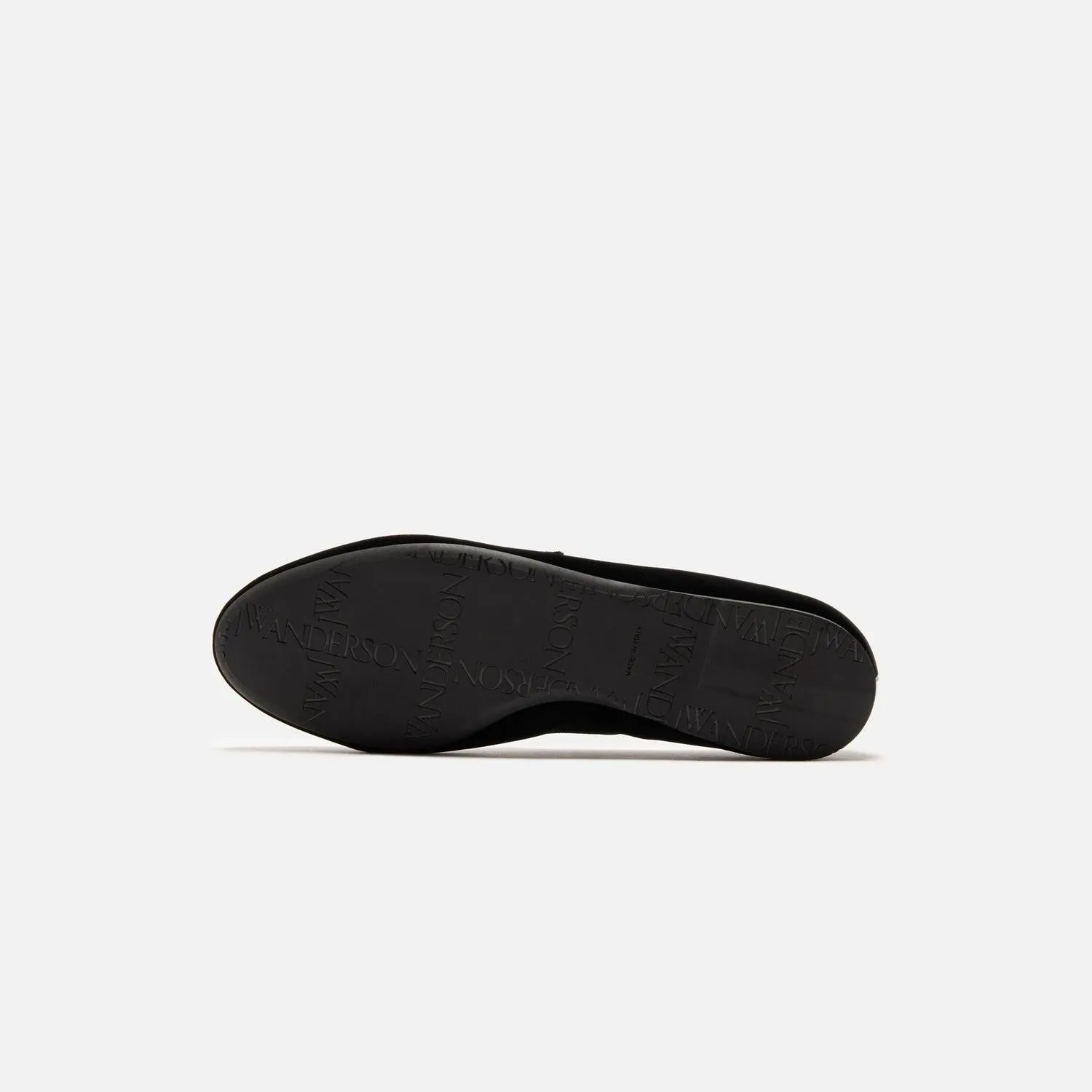 JW Anderson Velvet Ballerina Black Brown JANW43033A-20080-001 Slide Sandal