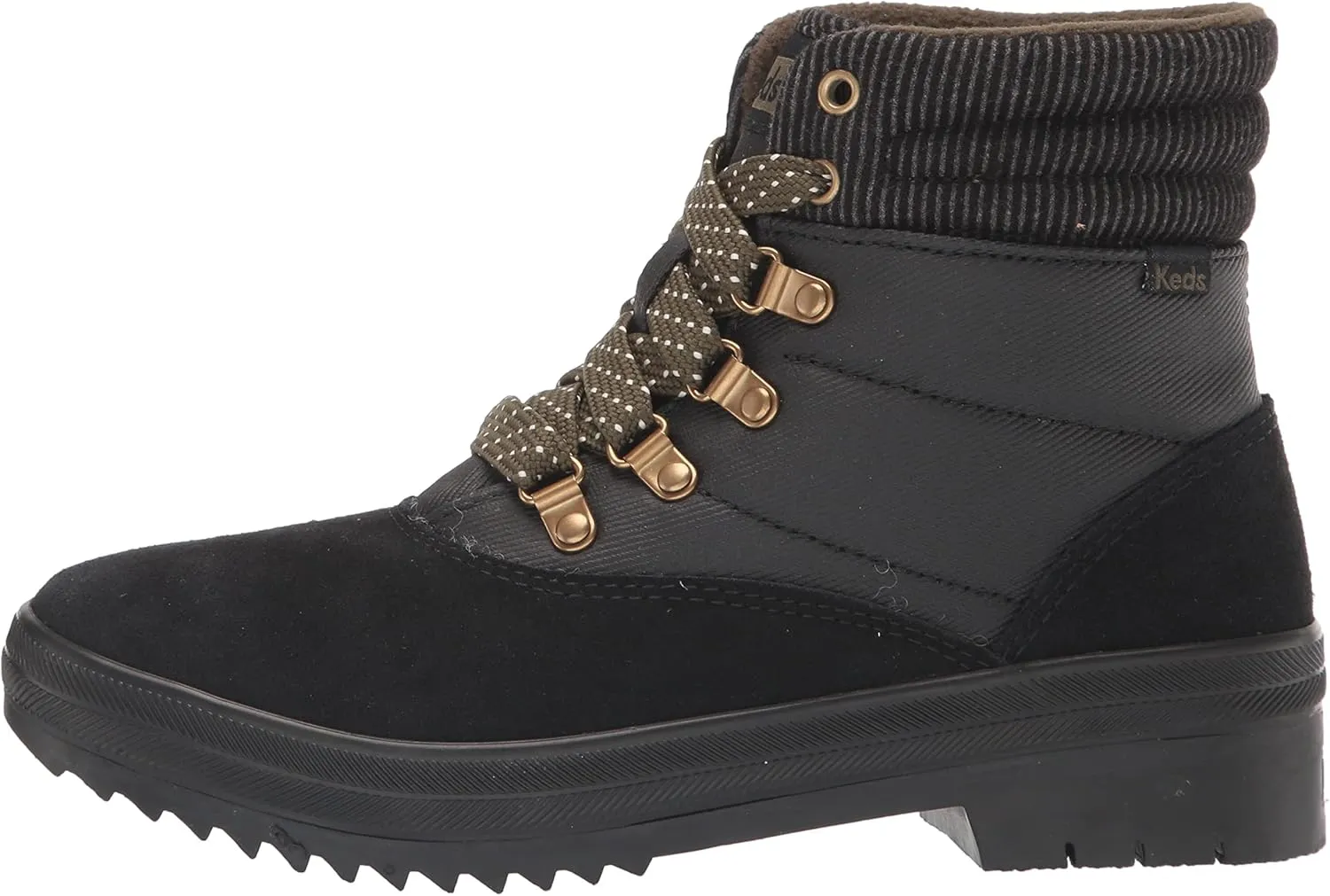 Keds Women's Camp Boot Suede Spalash Twill Velvet Rain