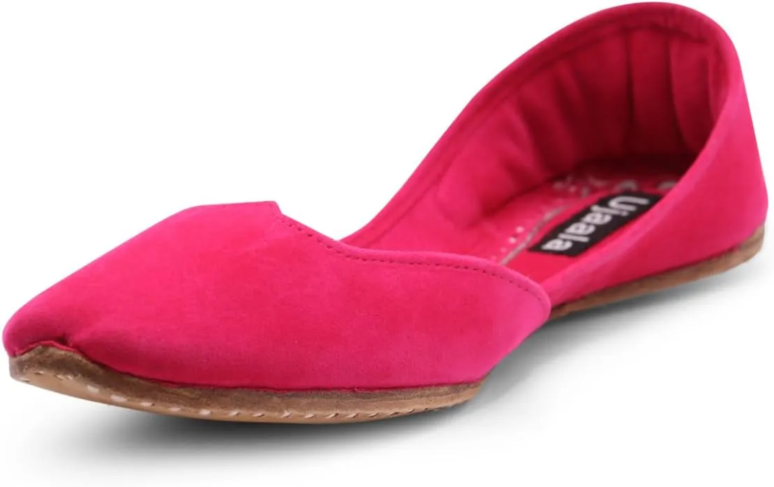 Khussa Women's Velvet Indian Wedding Bridal Mojari Juti Punjabi Plain Jutti Plain Khussa