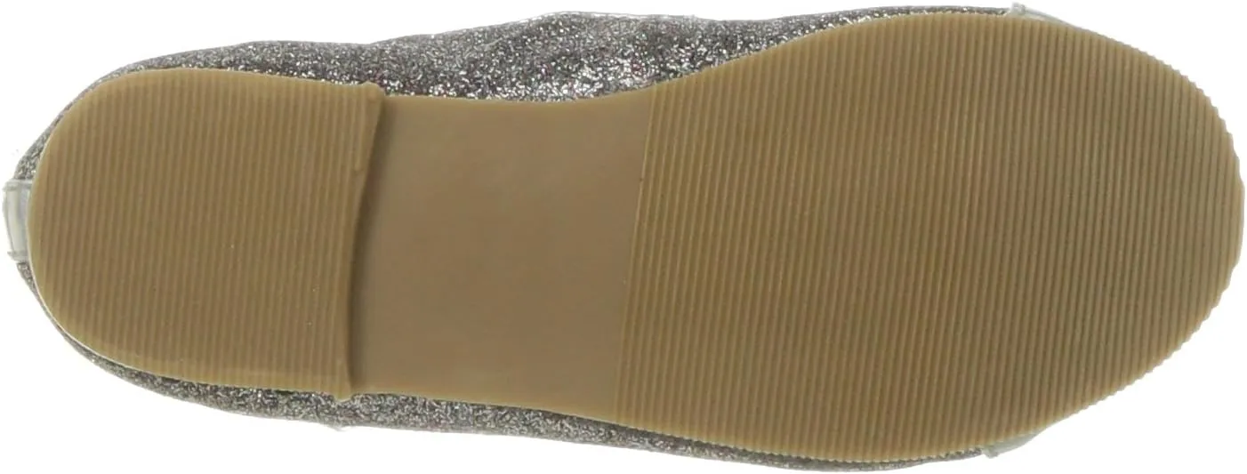 Kid's Glitter T-Strap Flat