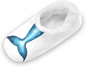 Kids Winter Slippers for Boys Girls Fish Tail Galaxy Whale Warm Soft Non Slip House Slippers Children Indoor