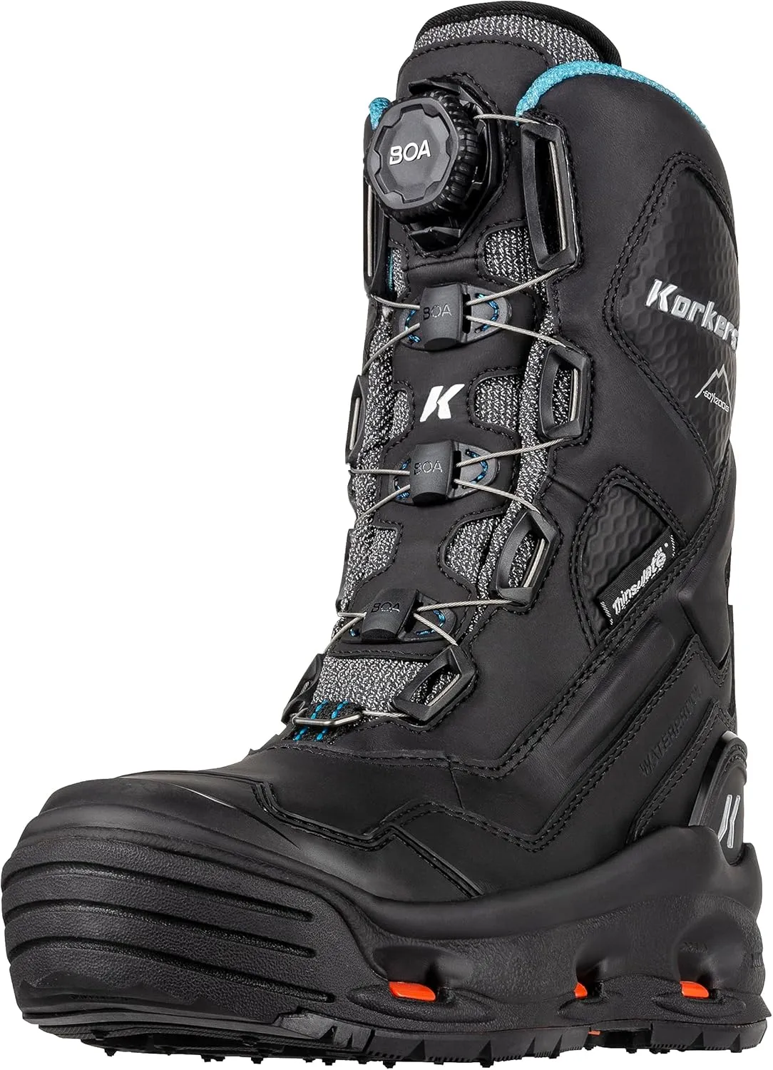 Korkers Women's Polar Vortex 1200 W/SnowTrac Sole Mid Calf Boot