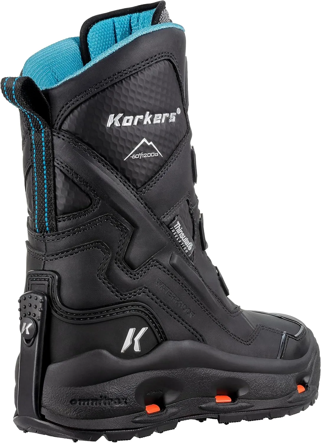 Korkers Women's Polar Vortex 1200 W/SnowTrac Sole Mid Calf Boot
