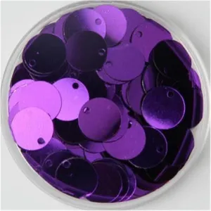 Large Sequins,Loose Sequins,Sequins for Crafts, Sequins Bulk Loose Sequins Iridescent Flat Round Sequins Flat Round Loose Sequin Paillettes Sewing Craft(Purple,20mm 100pcs 10g)