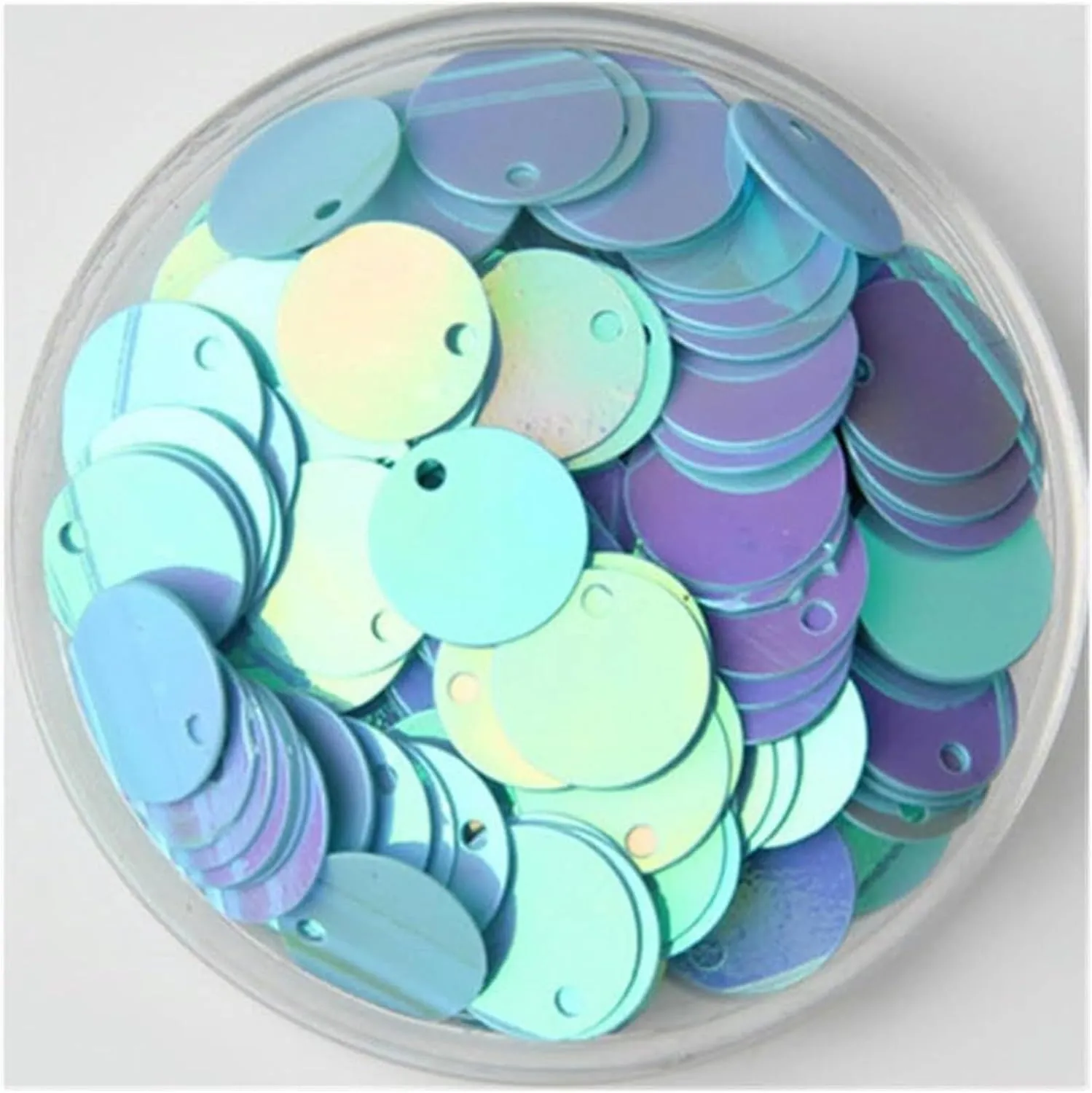 Large Sequins,Loose Sequins,Sequins for Crafts, Sequins Bulk Loose Sequins Iridescent Flat Round Sequins Flat Round Loose Sequin Paillettes Sewing Craft(Purple,20mm 100pcs 10g)