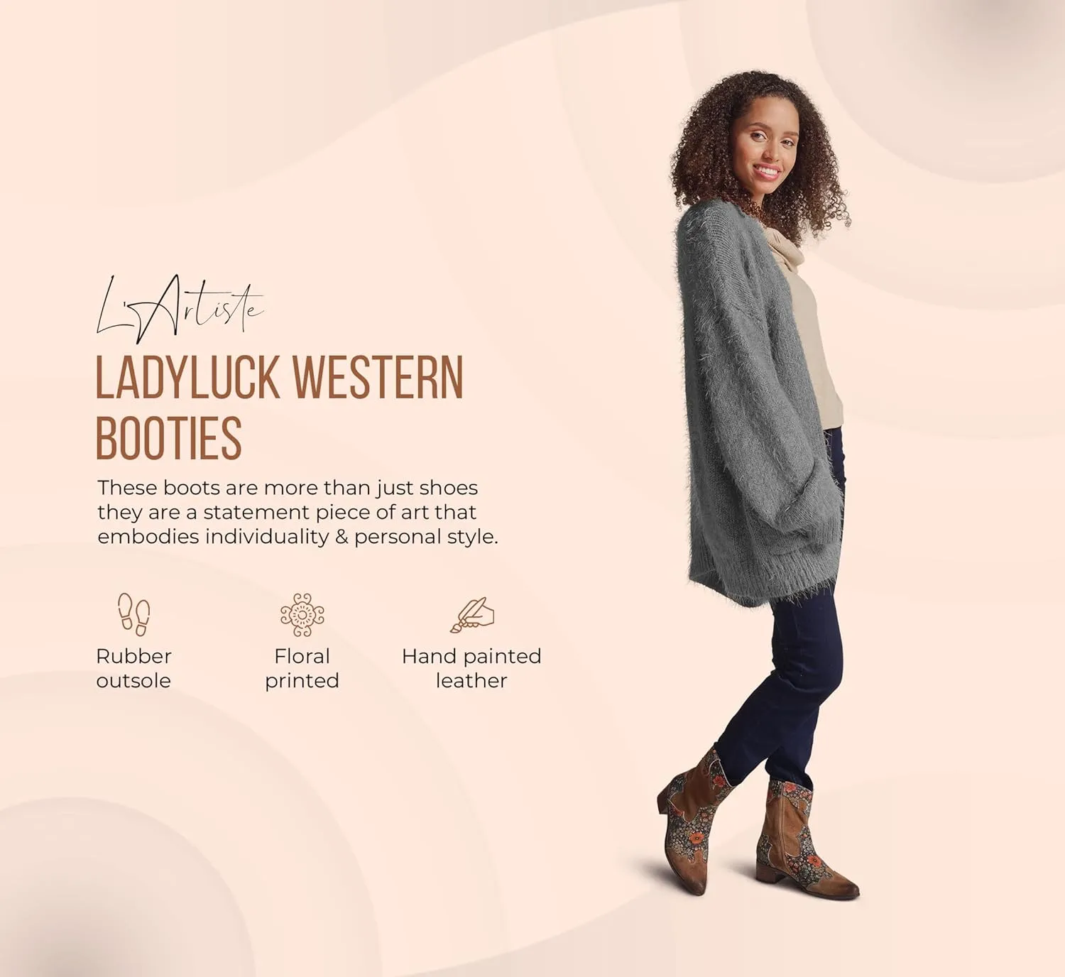 L'Artiste by Spring Step Women's Lady Luck Western Boot