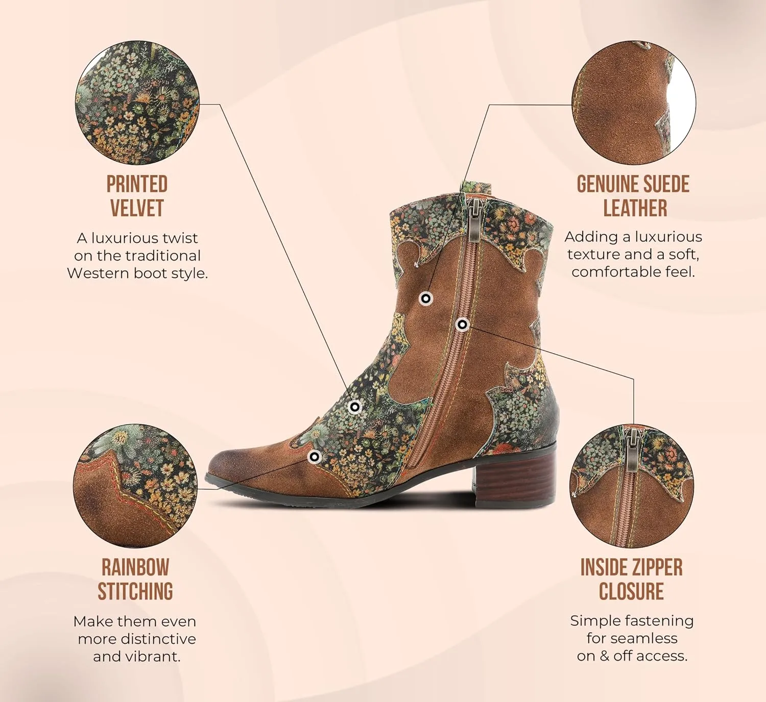 L'Artiste by Spring Step Women's Lady Luck Western Boot