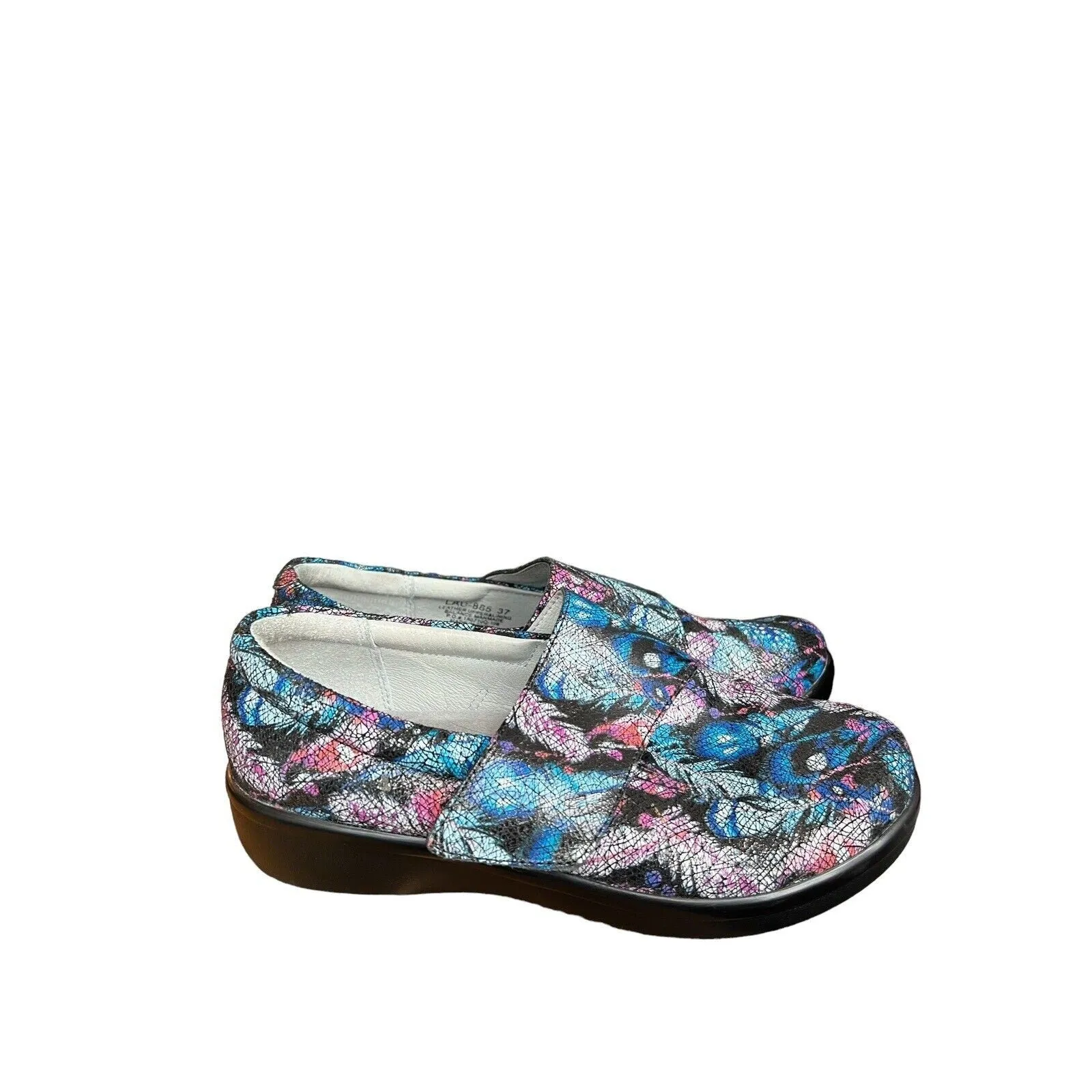 Lauryn Blue Loafer Floral Size Purple 37 ALEGRIA LAU-885 Shoes Dependable Machine learning Comfort