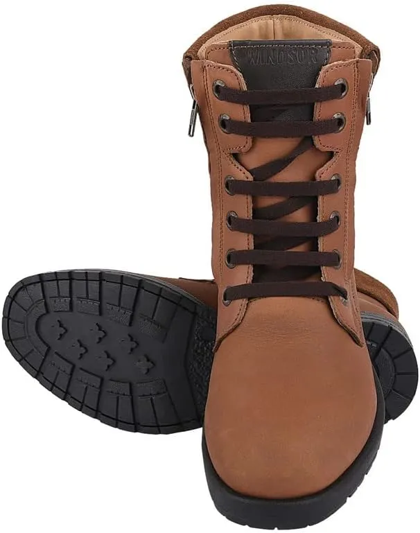 LIBERTYZENO Mens Genuine Leather Ankle Length Hiking Desert Boot Shoes