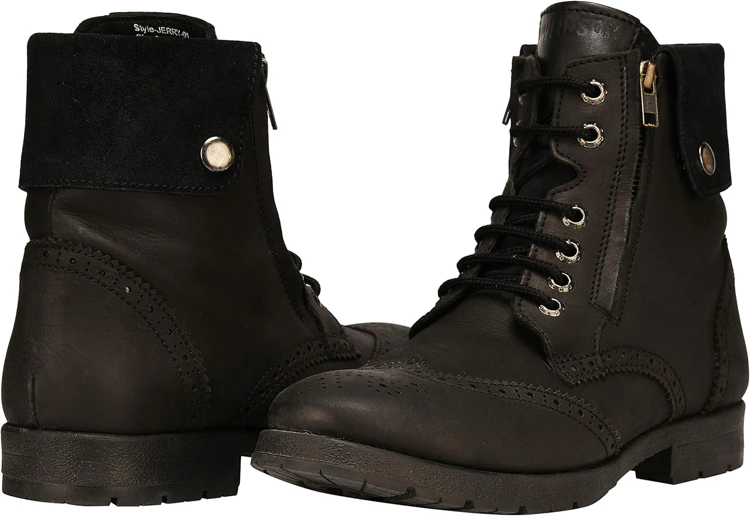 LIBERTYZENO Mens Genuine Leather Ankle Length Hiking Desert Boot Shoes