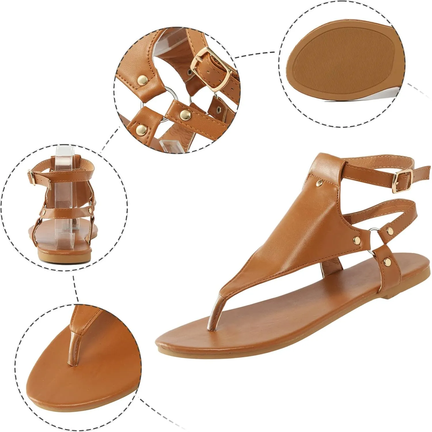 Lightweight Bohemian Sandals for Women Rhinestone Open Toe Slip on Casual Sandal Elegant Sandals for Women