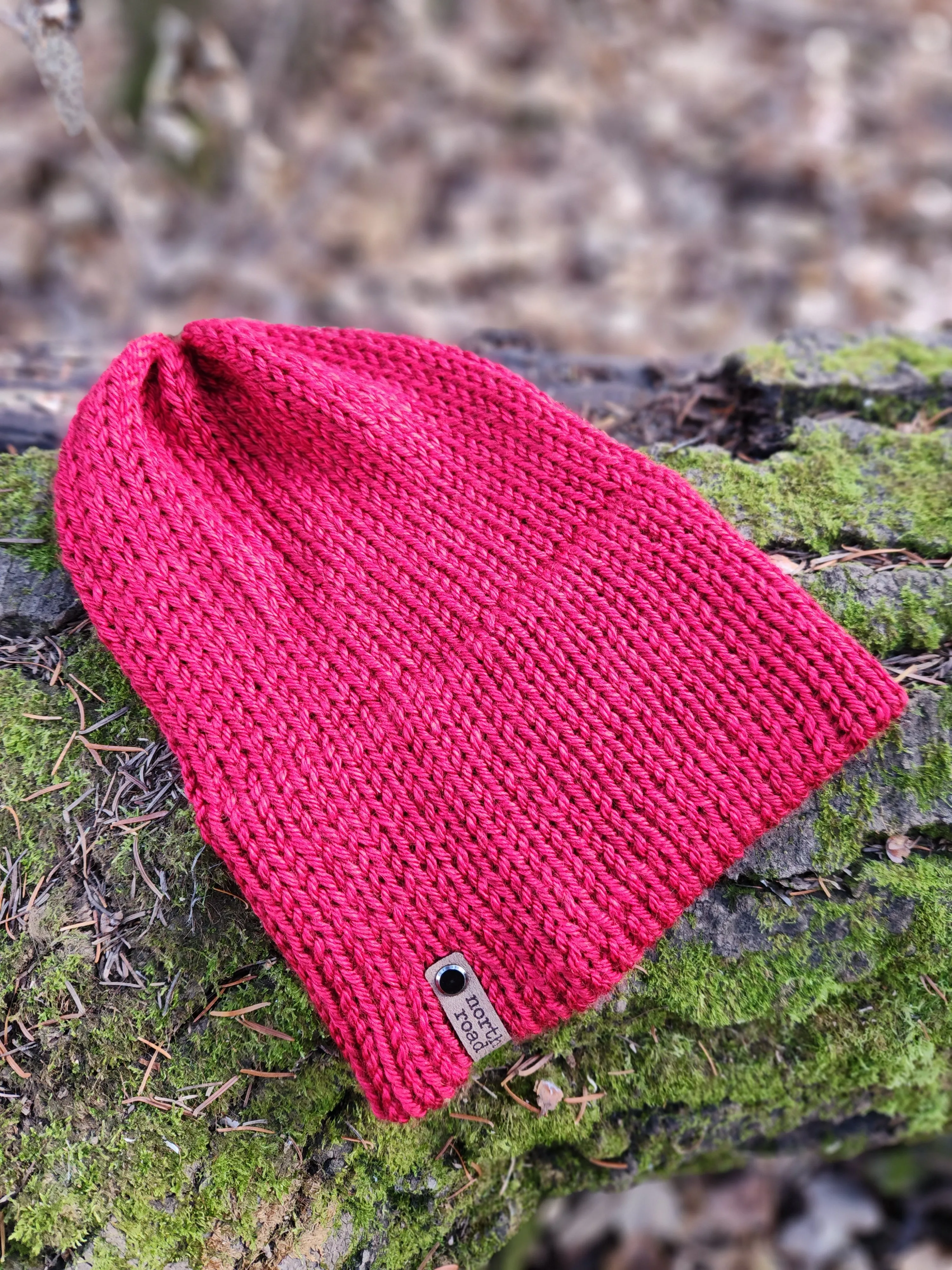 Lightweight Hat, Folded Double Brim Wool Free, Cherry