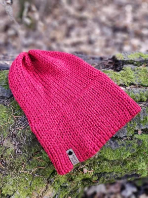 Lightweight Hat, Folded Double Brim Wool Free, Cherry