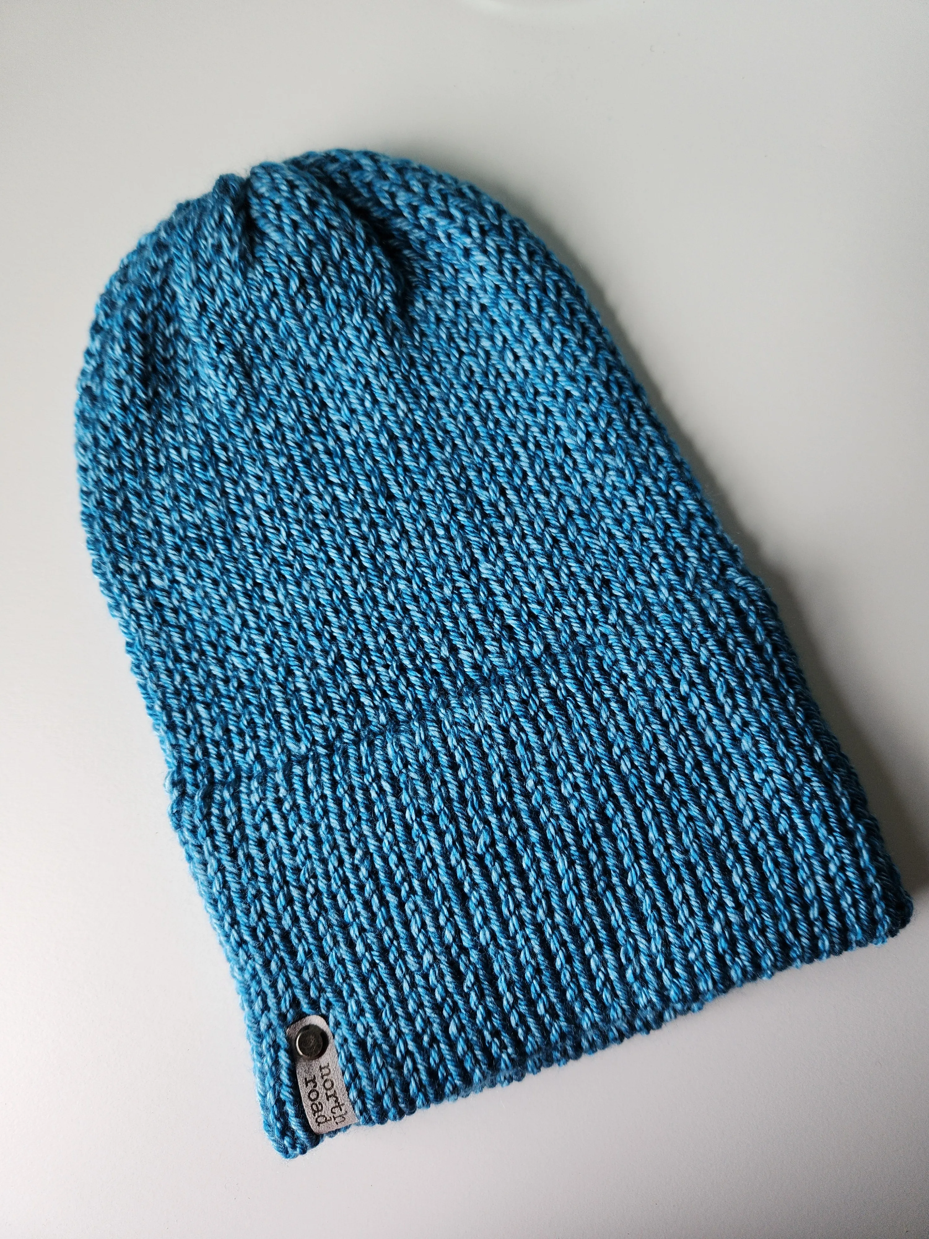 Lightweight Hat, Folded Double Brim Wool Free, Sea Blue