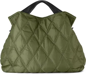 Lightweight Quilted Puffer Tote Bag for Women, Shoulder Bag with Adjustable Straps, Large Capacity Puffy Tote