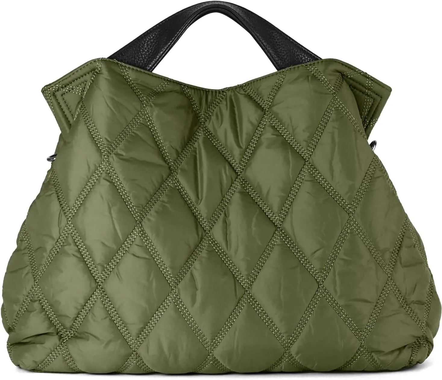 Lightweight Quilted Puffer Tote Bag for Women, Shoulder Bag with Adjustable Straps, Large Capacity Puffy Tote