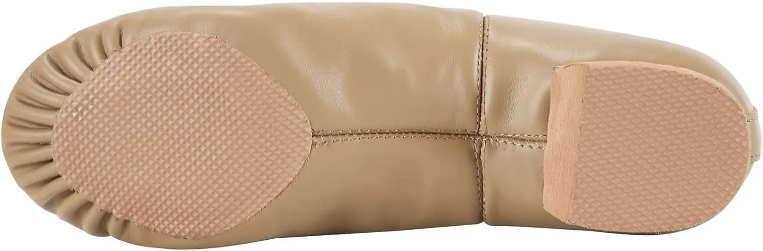 Linodes Leather Jazz Shoe Slip On (Toddler/Little Kid/Big Kid) with Elastic Top Piece