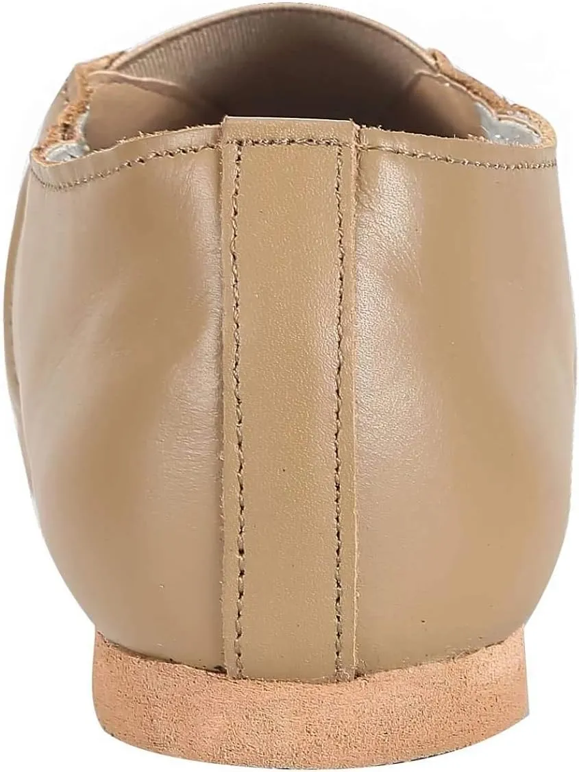Linodes Leather Jazz Shoe Slip On (Toddler/Little Kid/Big Kid) with Elastic Top Piece