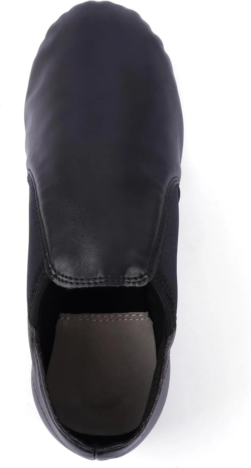 Linodes Unisex 006 PU Leather Upper Slip-on Jazz Shoe for Women and Men's Dance Shoes