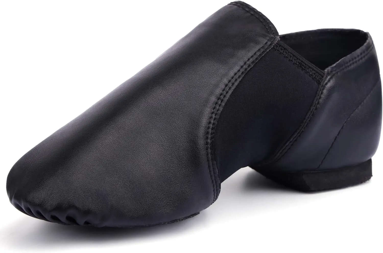 Linodes Unisex 006 PU Leather Upper Slip-on Jazz Shoe for Women and Men's Dance Shoes