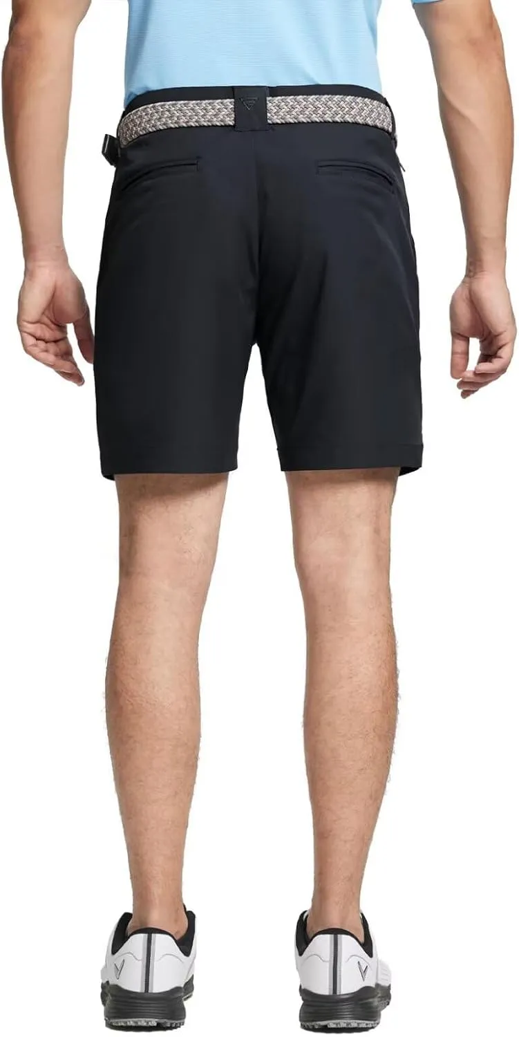 M MAELREG Golf Shorts Men 7 inch 9 inch Quick Dry Stretch Waist Moisture Wicking Water-Repellent Flat Front Flex Mens Shorts