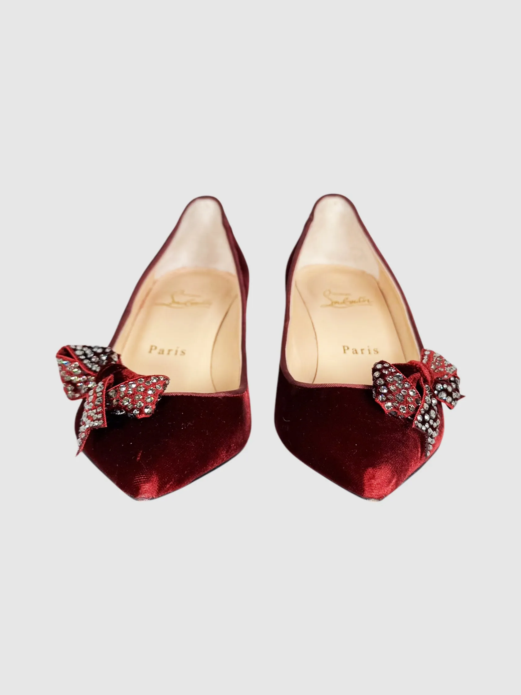 Madame Menule 55 Velvet Pumps - Size 36