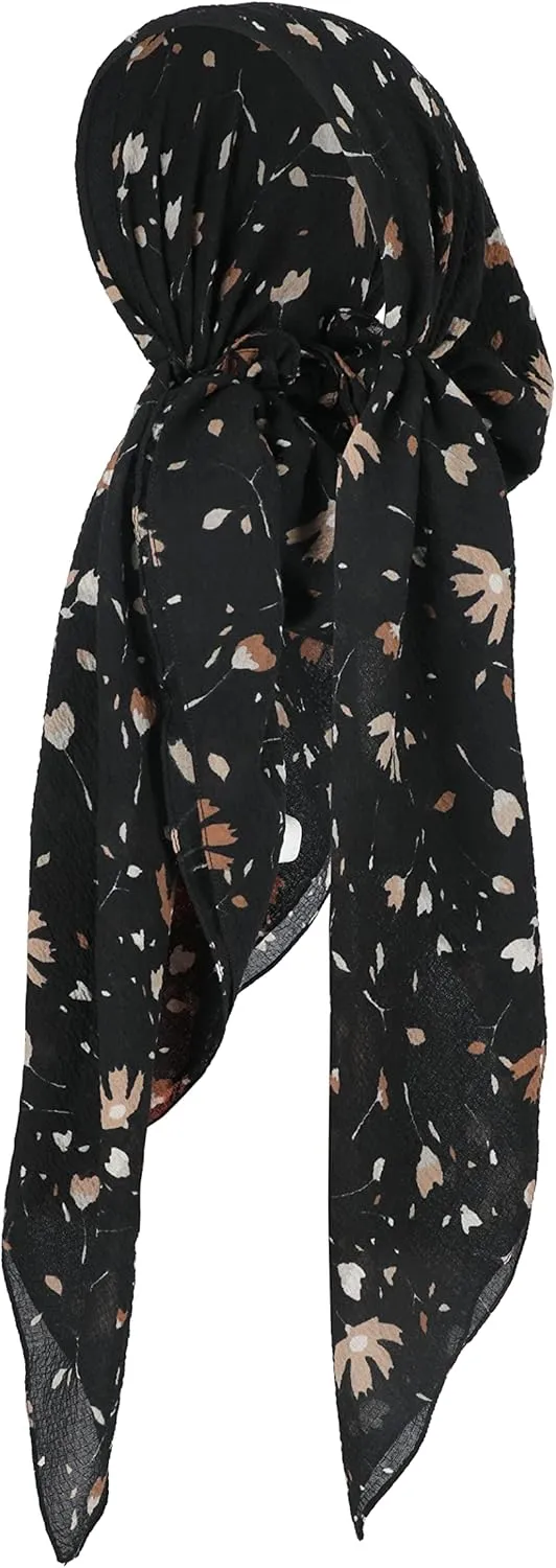Madison Headwear Pretied Head Scarves for Women Featuring Lightweight Crimped Material and Attractive