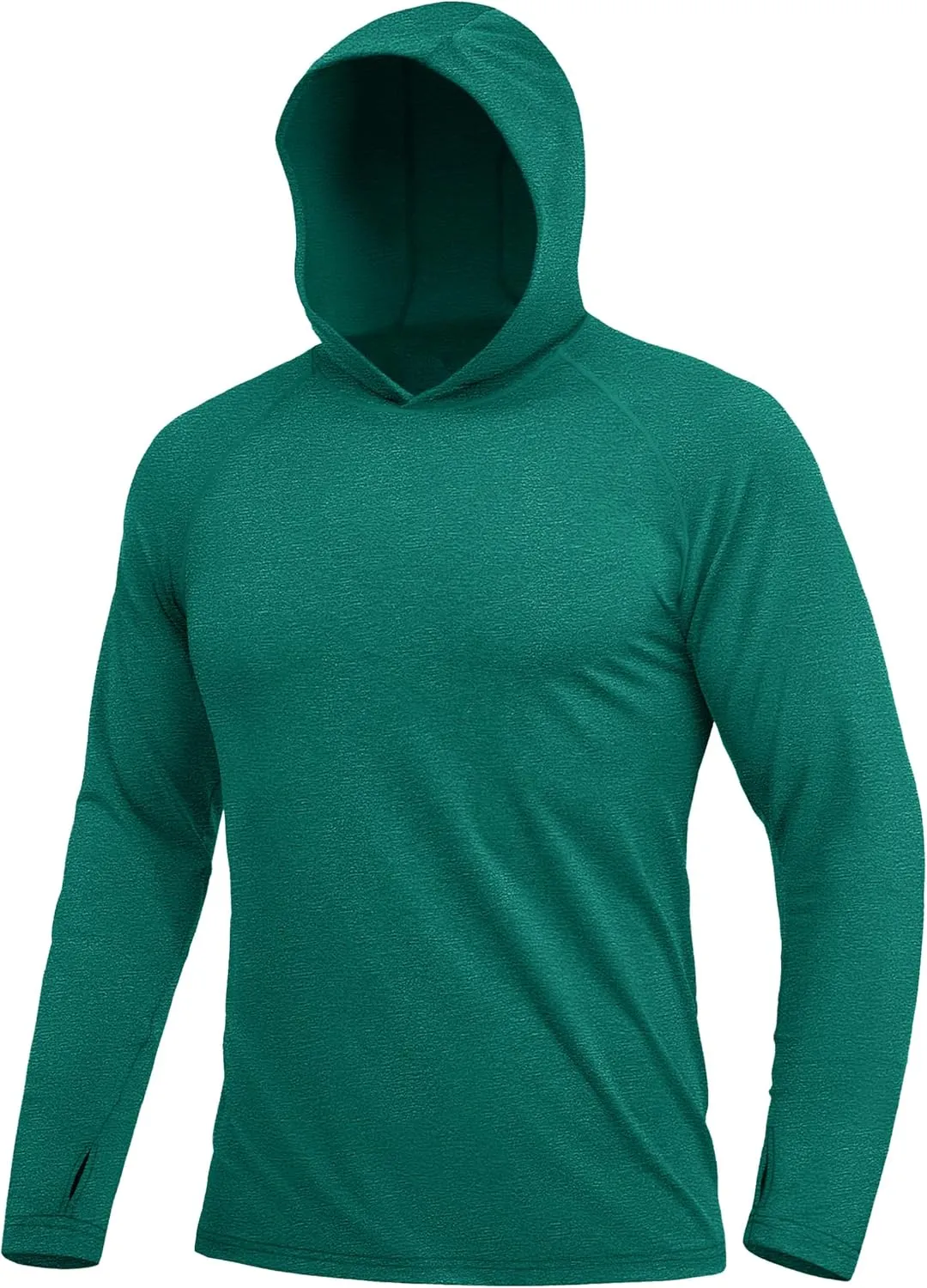 MAGCOMSEN Men's UPF 50  Sun Protection Hoodie Lightweight Long Sleeve Rash Guard Shirts Fishing Swim Athletic Workout