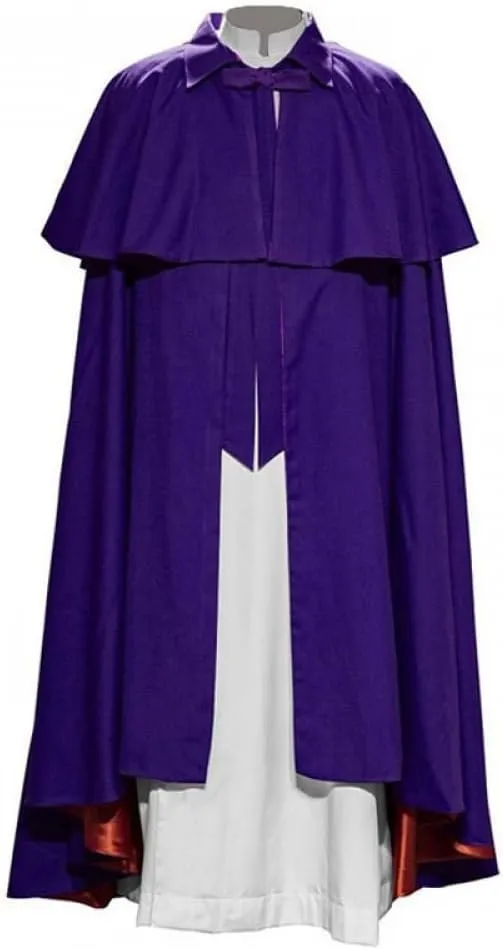 Medieval Priest Knight Cloak Court Guard Hooded Hospitaller Robe Templar Adult Cape with Cross Halloween Costume Outfit