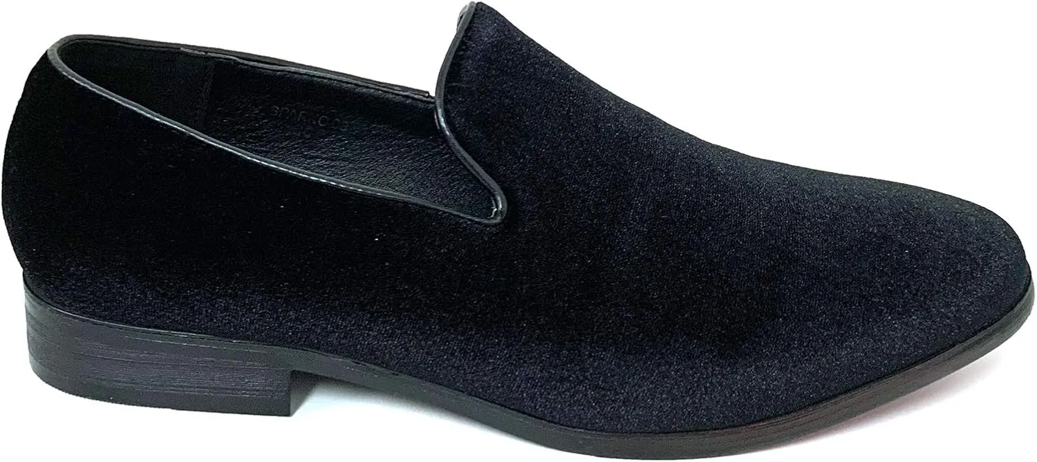 Men's Dress Shoes Velvet Formal Loafers Tuxedo Fashion Slip On Stage Wedding Party