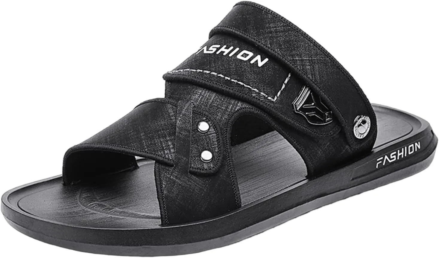 Men's Flat Sandals Double Use Slippers Sandals Beach Wear Fashionable Sandals Comfortable Walking Sandals