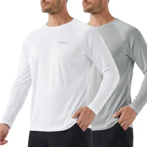 Men's Sun Protection Shirts UV SPF UPF 50  Long Sleeve Rash Guard Fishing Running Swim Quick Dry Lightweight