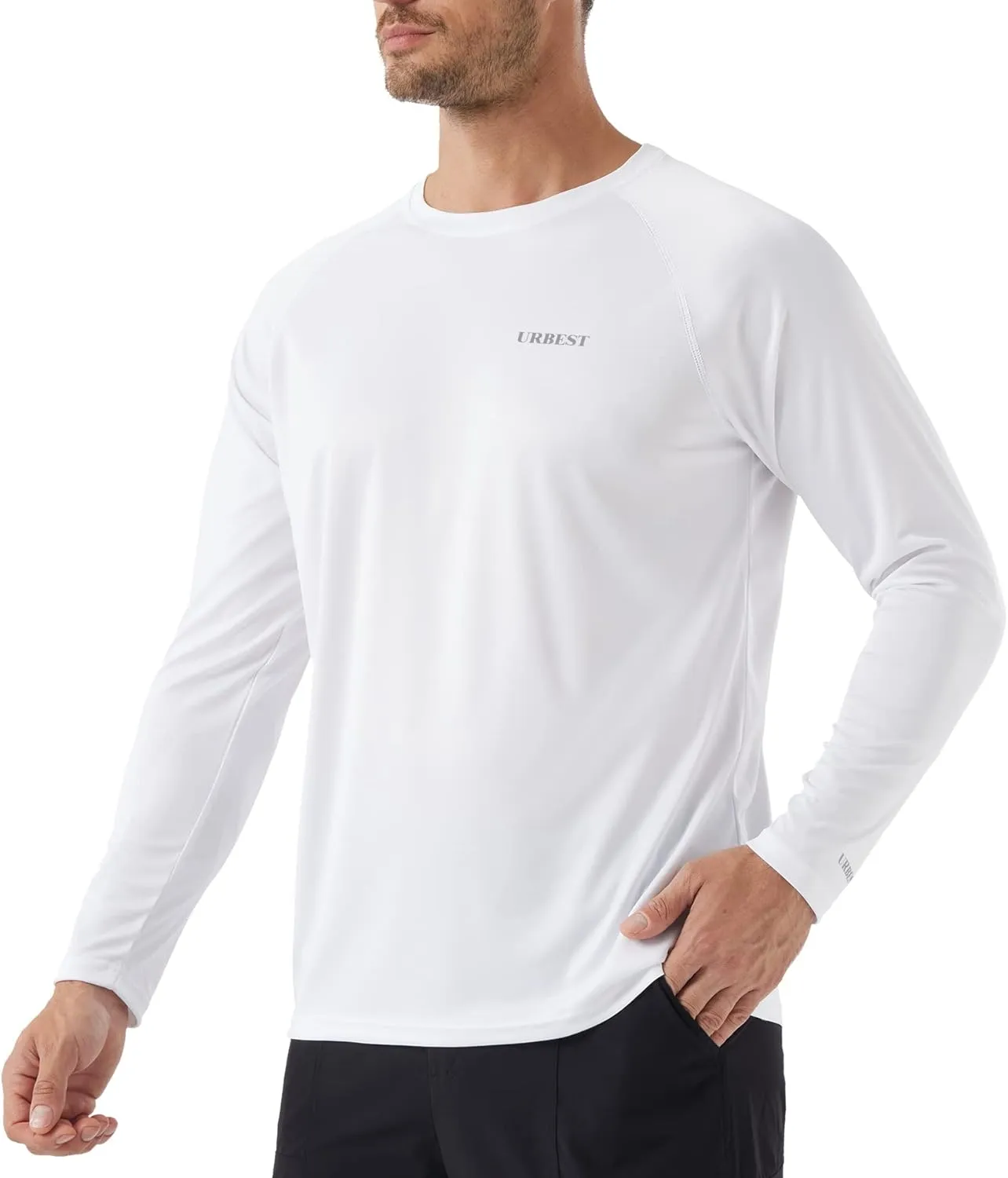 Men's Sun Protection Shirts UV SPF UPF 50  Long Sleeve Rash Guard Fishing Running Swim Quick Dry Lightweight