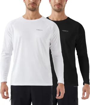 Men's Sun Protection Shirts UV SPF UPF 50  Long Sleeve Rash Guard Fishing Running Swim Quick Dry Lightweight
