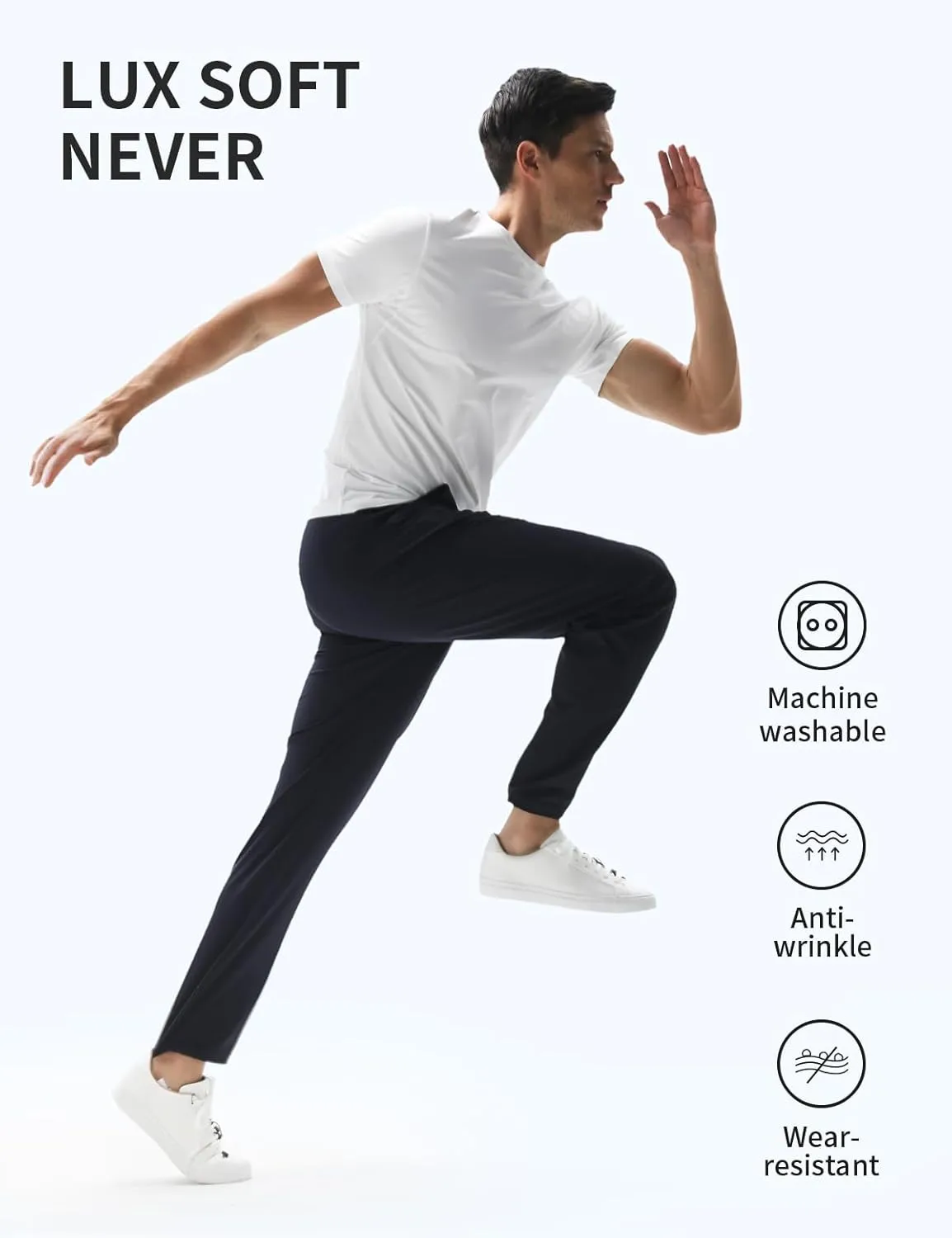 Men's Sweatpants, TriProof Stretch Track Pants Men with Zipper Pocket Drawstring Joggers for Men Lightweight Pants