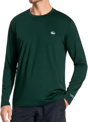 Men’s UPF 50  Lightweight Long Sleeve Casual T-Shirt Quick Dry UV Sun Protection for Outdoor Beach Hiking Fishing Exercise