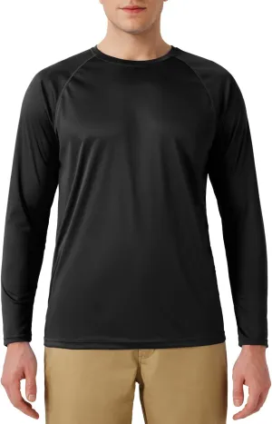 Men’s UPF 50  Rash Guard Swim Shirt Long Sleeve Moisture Wicking Quick Dry Lightweight Wrinkle-Resistant