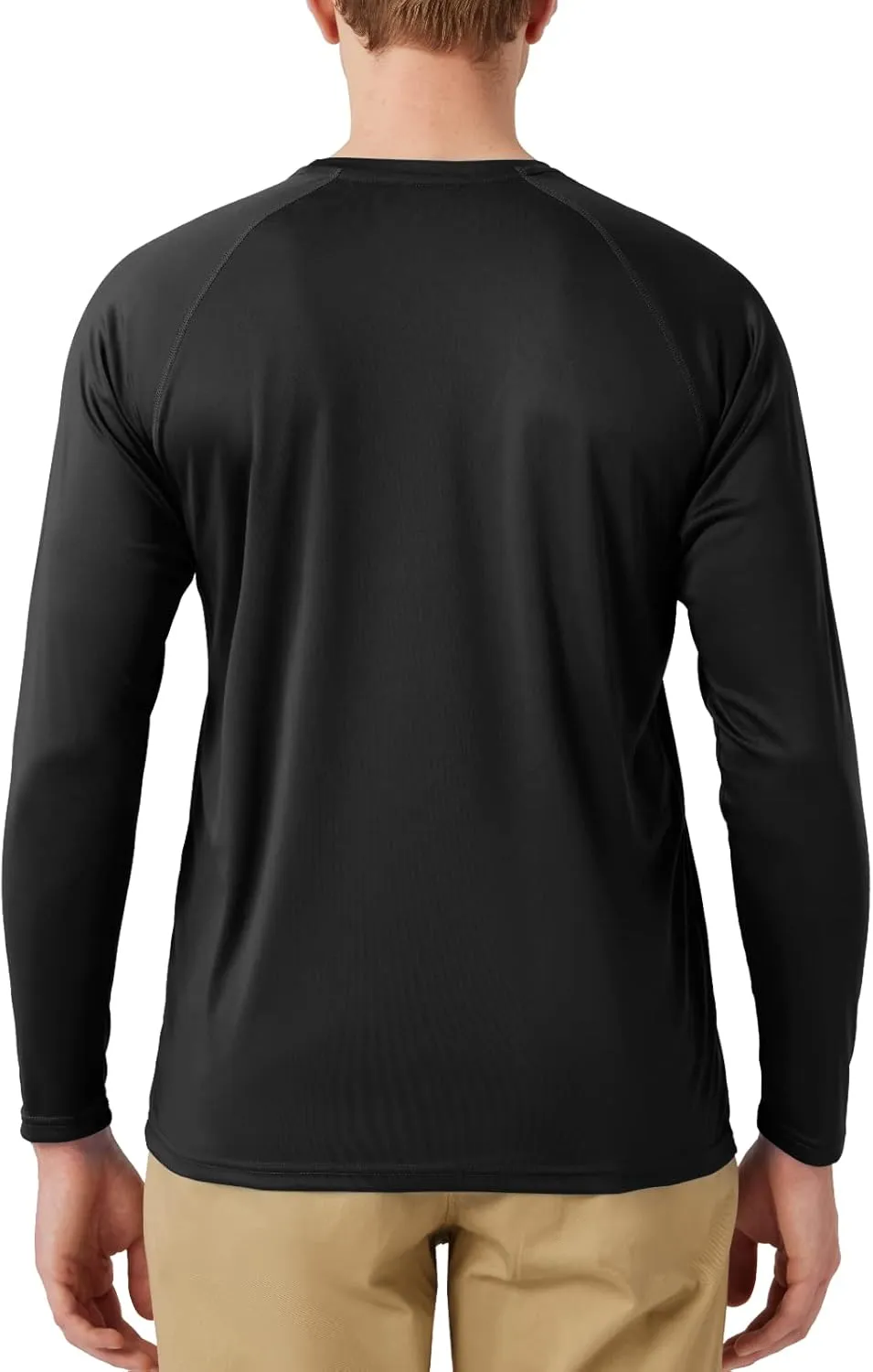 Men’s UPF 50  Rash Guard Swim Shirt Long Sleeve Moisture Wicking Quick Dry Lightweight Wrinkle-Resistant
