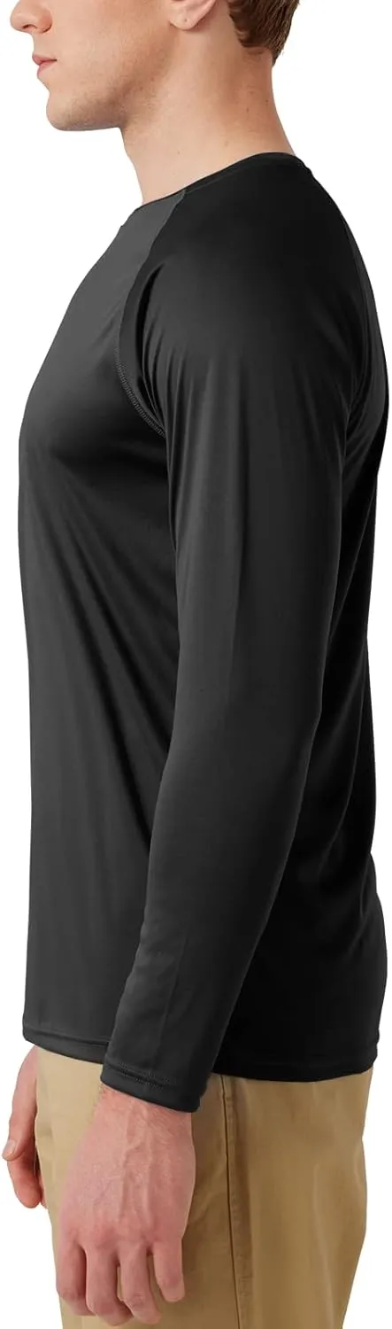 Men’s UPF 50  Rash Guard Swim Shirt Long Sleeve Moisture Wicking Quick Dry Lightweight Wrinkle-Resistant