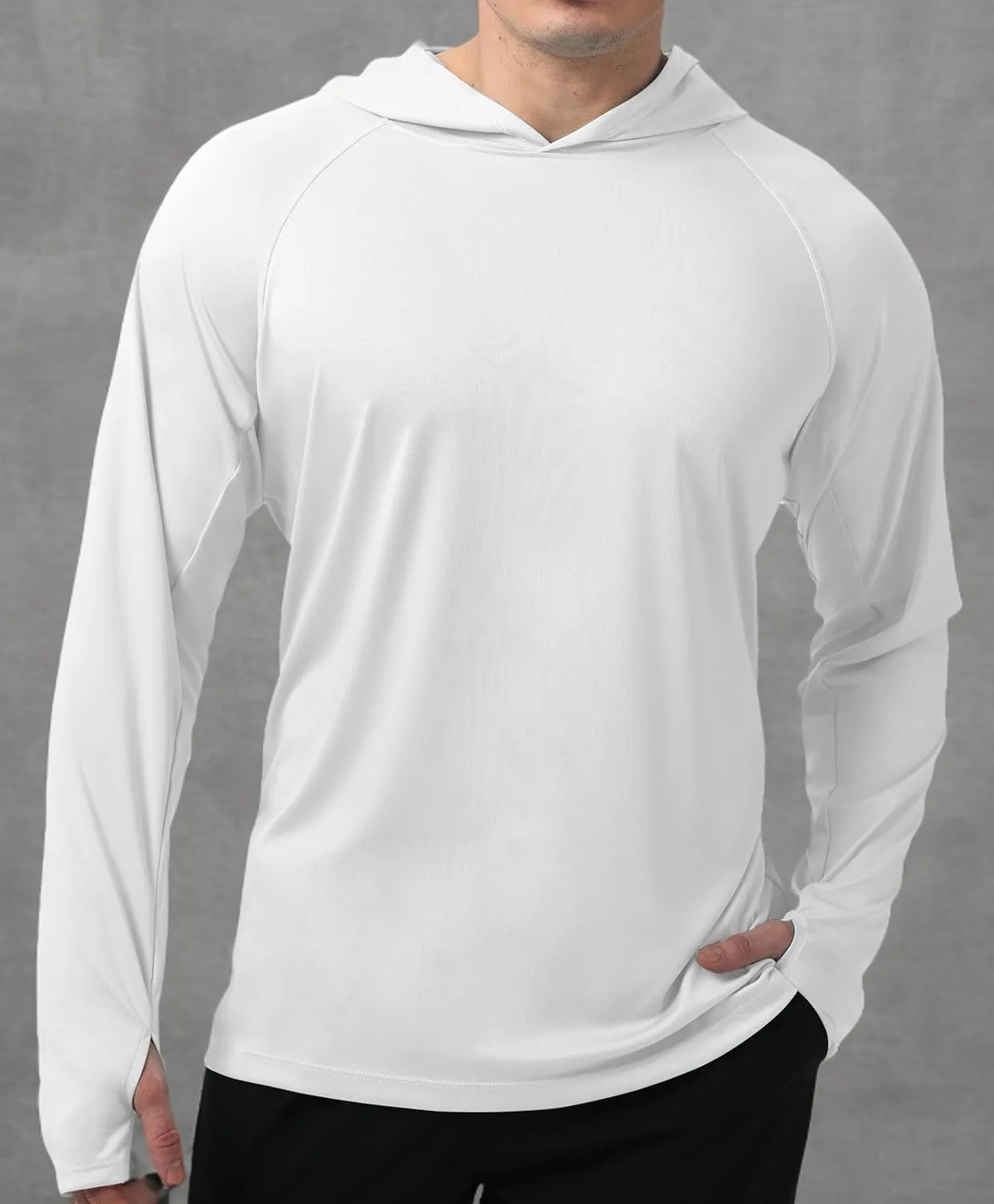 Men's UPF 50  Sun Protection Hoodie Shirt Long Sleeve SPF Fishing Outdoor UV Hiking Lightweight Shirts