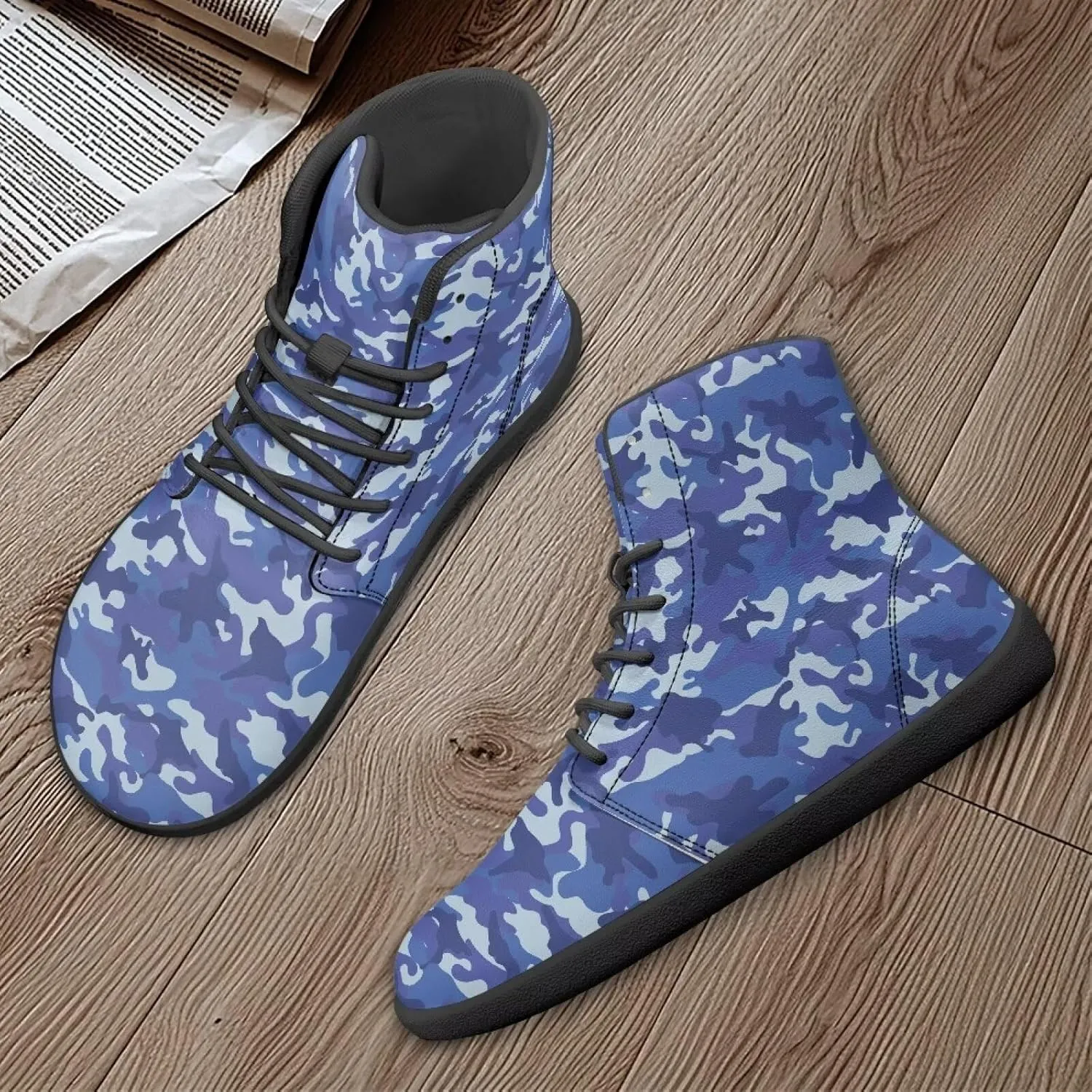 Mens Wide Barefoot Shoes Lightweight Non Slip Walking Shoe Zero Drop High Top Casual Flat Sneakers for Travel Work Size 5-14