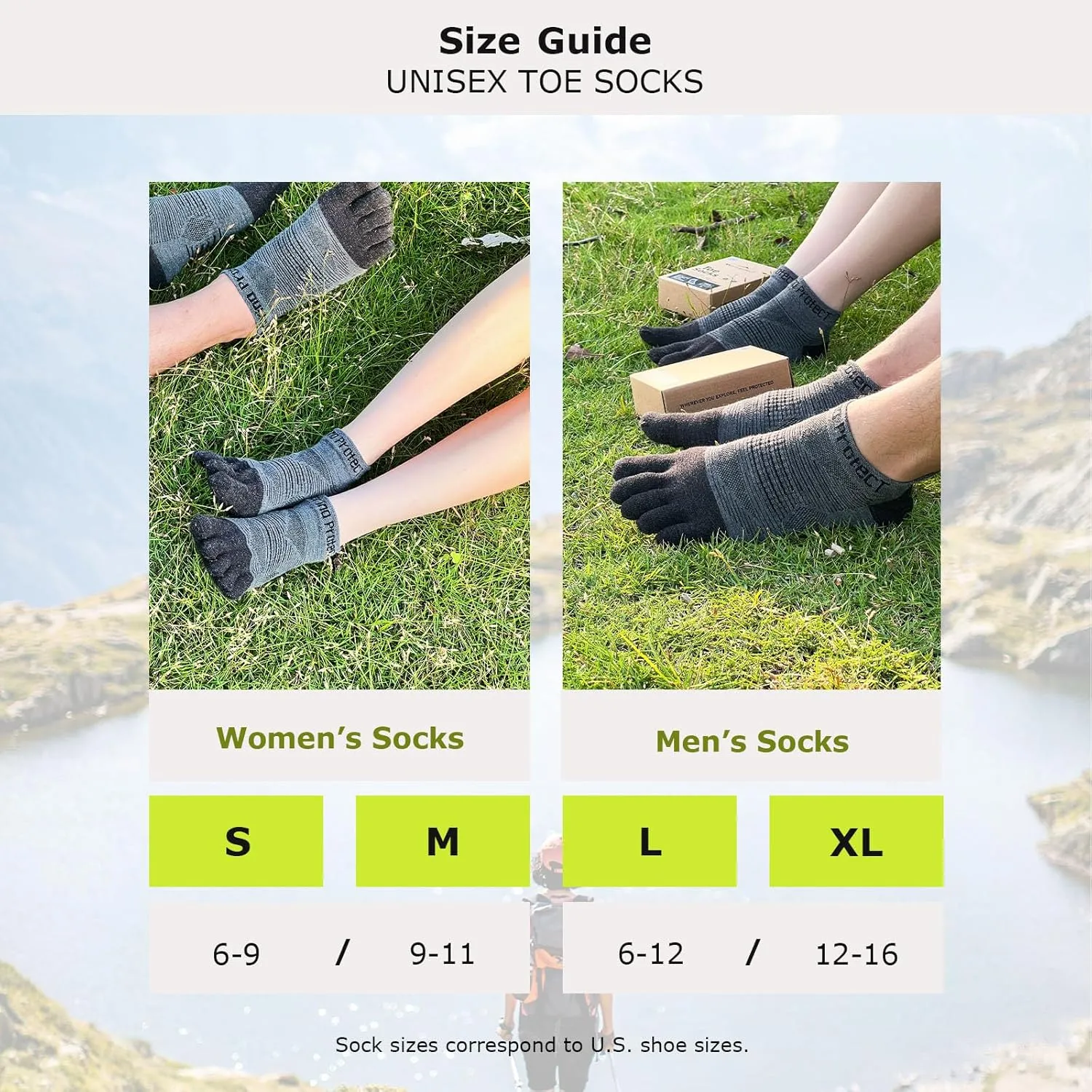 Merino Protect Merino Five Toe Socks For Men and Women Lightweight Coolmax Low Cut Five Finger Ankle Socks For Hiking
