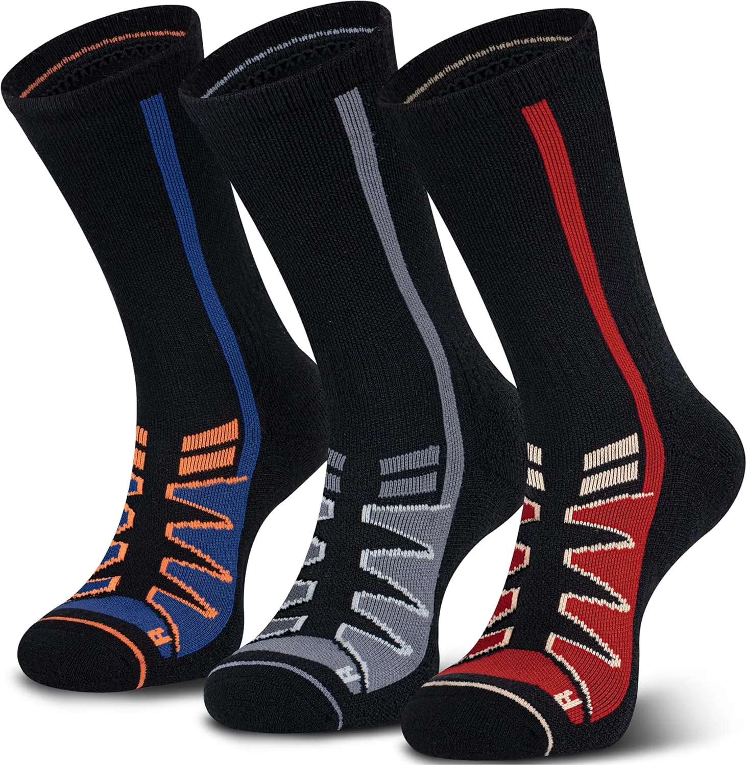Merino Wool Hiking Socks for Cold Weather Socks Thermal Warm Crew Winter Boot Cushion Socks