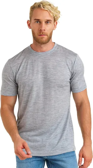 Merino.tech Merino Wool T-Shirt Mens - 100% Merino Wool Undershirt Lightweight Base Layer