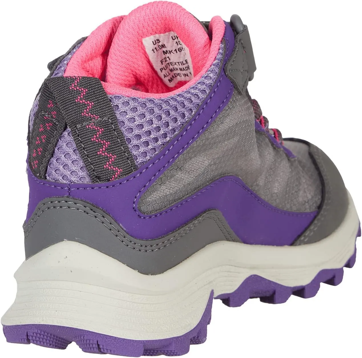Merrell Kids' Moab Speed Mid Alternative Closure Waterproof Hiking Boot