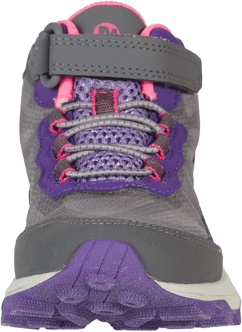 Merrell Kids' Moab Speed Mid Alternative Closure Waterproof Hiking Boot