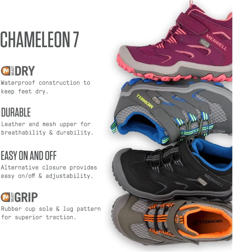 Merrell Unisex-Child Chameleon 7 Access Mid a/C WTR Hiking Boot