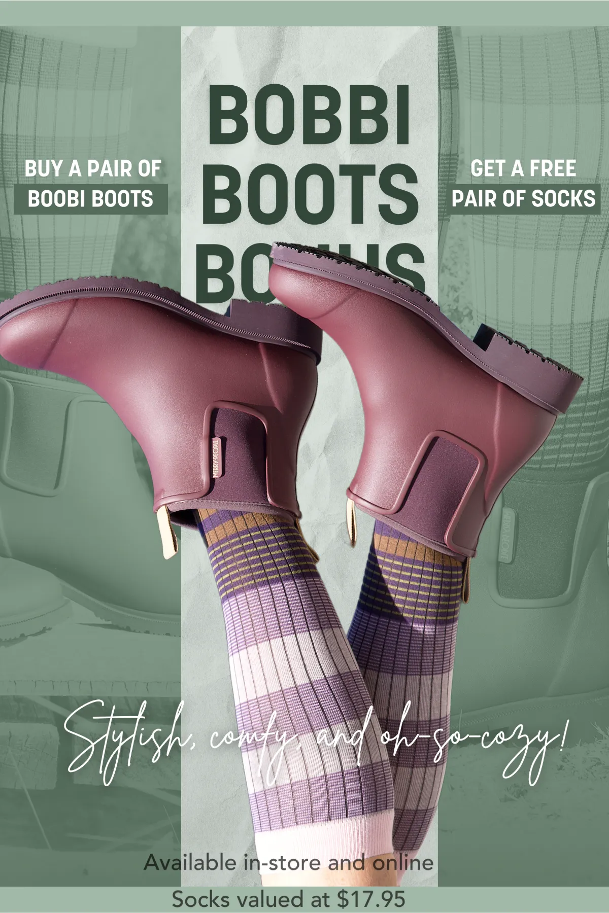 Merry People Bobbi Gumboots/Rainboots - Alpine Green