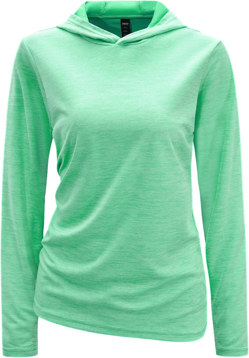 MIER Women's Long Sleeve Workout Shirts Sun Protection Hoodie UPF 50  UV Shirt for Fishing Hiking Running, Lightweight